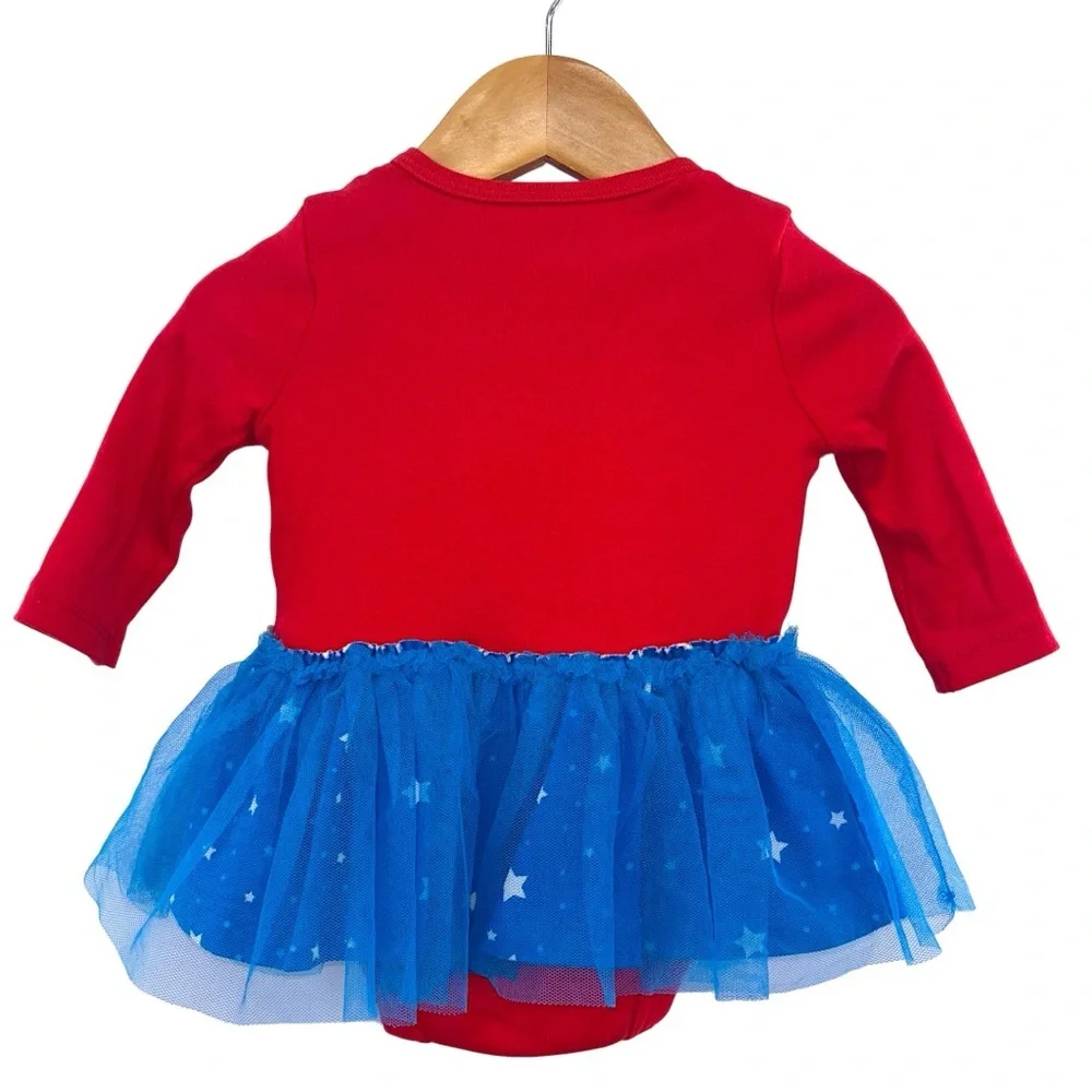 Wonder Woman Baby Costume Size 3–6M Tutu Bodysuit DC Comics Halloween Cosplay